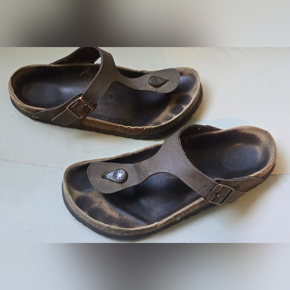 Birkenstock Gizeh Browm Flip Flop Thong Sandal Women Size 41 US 10-10.5 - Picture 6 of 9